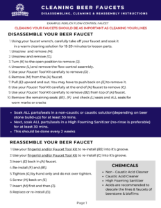 Faucet cleaning guide