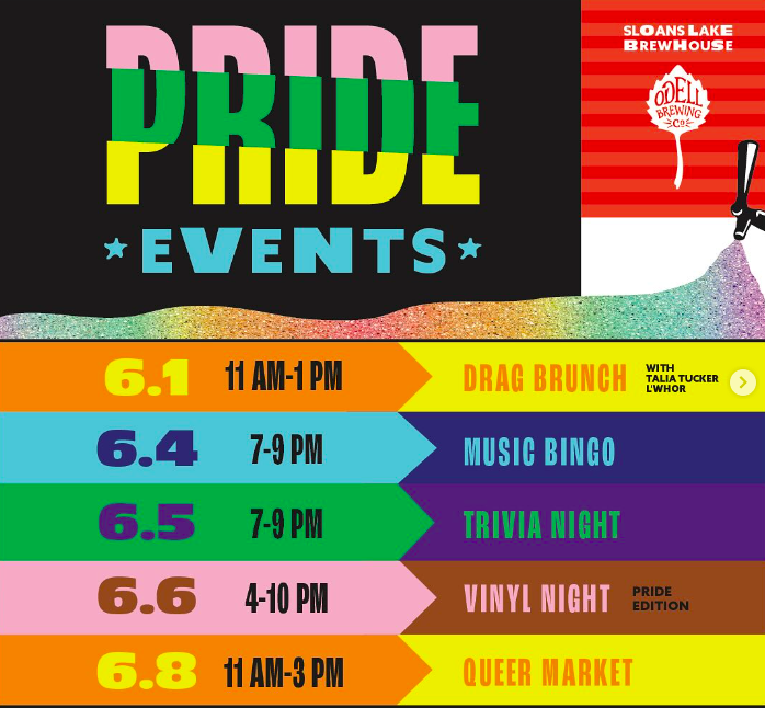 Pride Events at Odell Sloans Lake