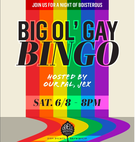 BIG OL GAY BINGO AT ODELL BREWING FIVE POINTS