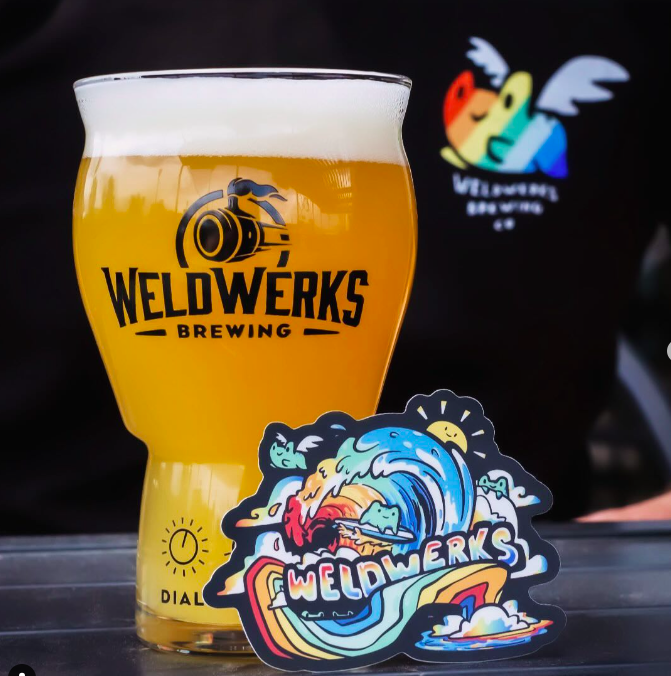 Weldwerks pride month sticker and t-shirts