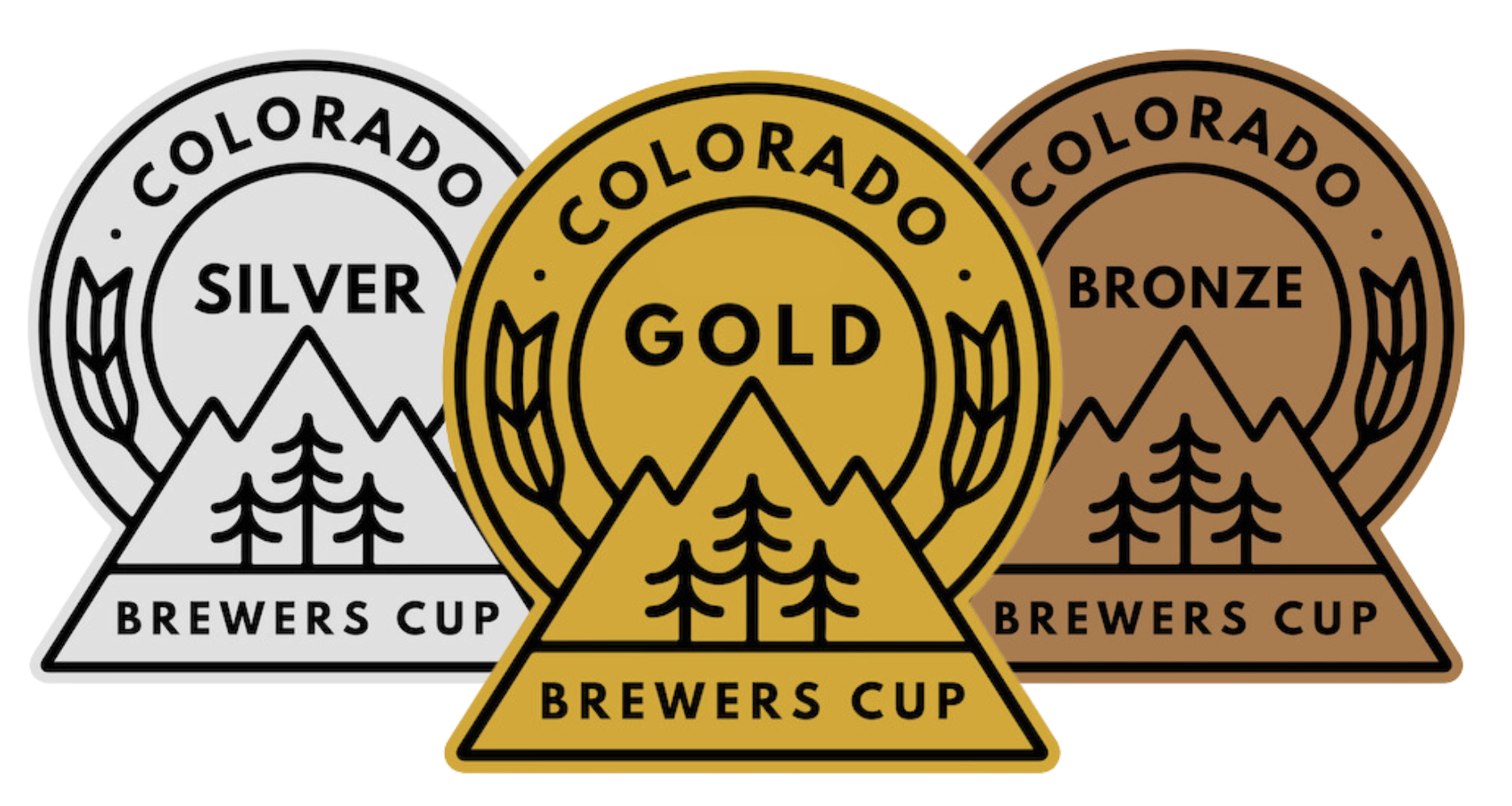 Colorado Brewers Cup medals