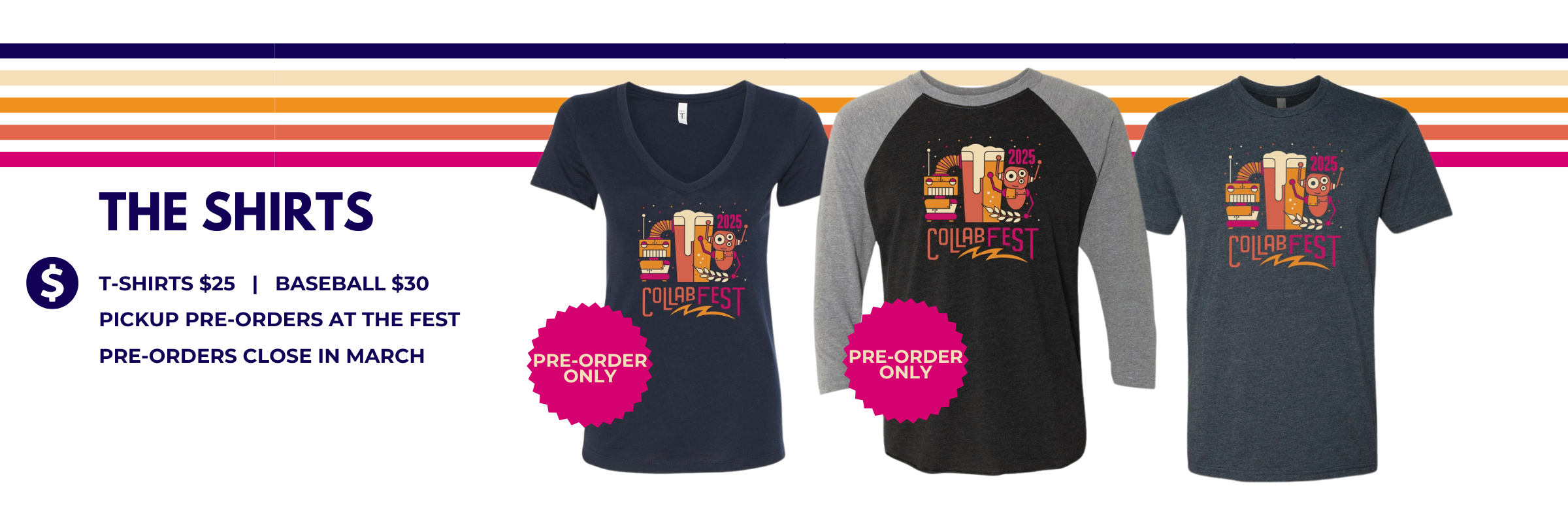 Pre-order Collab Fest t-shirts