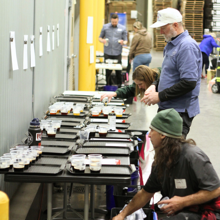 Images from the 1st Annual Colorado Brewers Cup beer judging event (January 10-12, 2025 in Denver). Photo credit: Carrie Wilson, Colorado Brewers Guild.