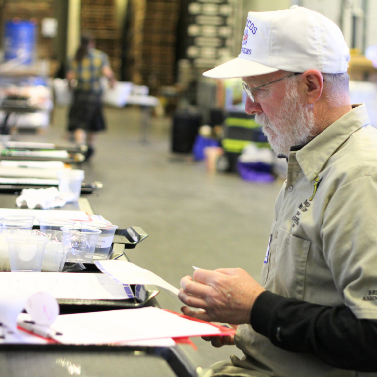 Images from the Colorado Brewers Cup judging event (January 10-12, 2025 in Denver). Photo credit: Carrie Wilson, Colorado Brewers Guild.