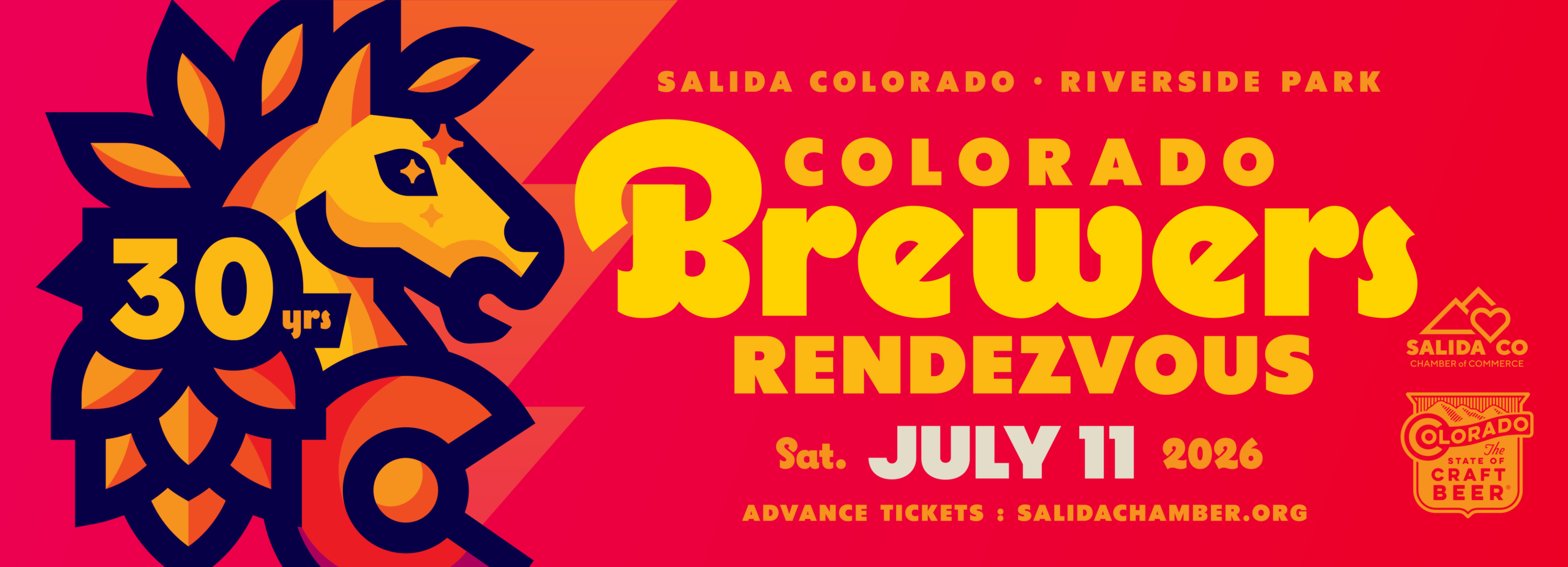 2026 Colorado Brewers Rendezvous is on July 11th at Riverside park in Salida.