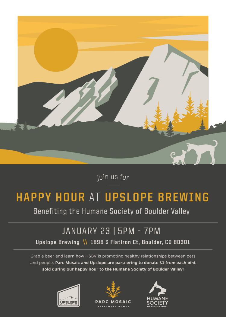 Parc Mosaic Happy Hour Benefiting Humane Society of Boulder