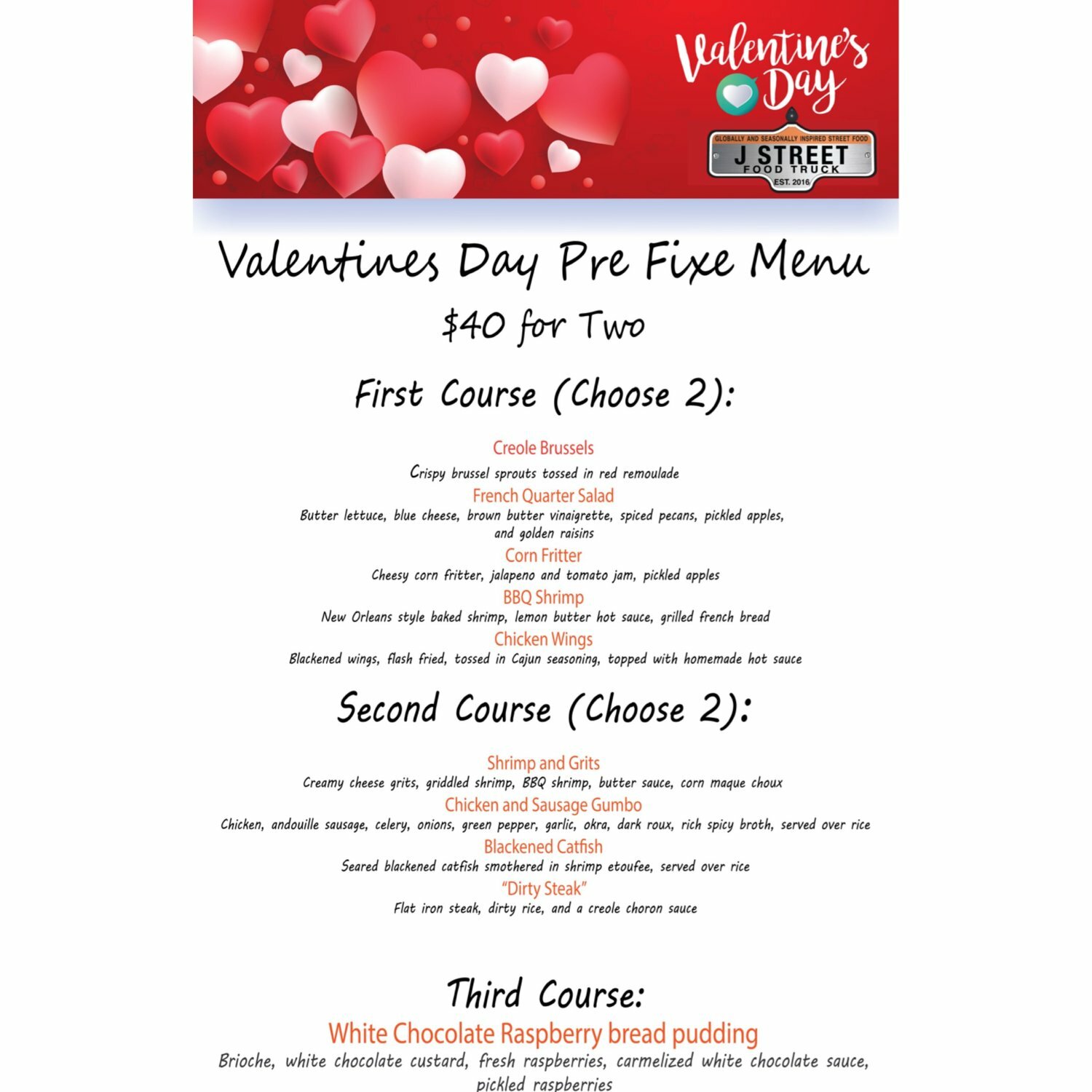 J Street Valentine’s Dinner at Living The Dream