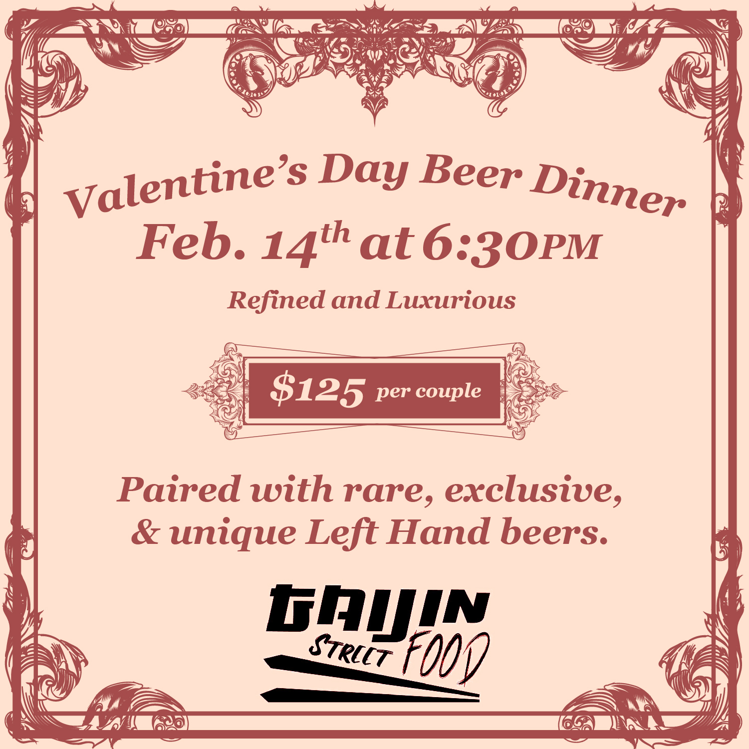 Valentine’s Day Beer Dinner