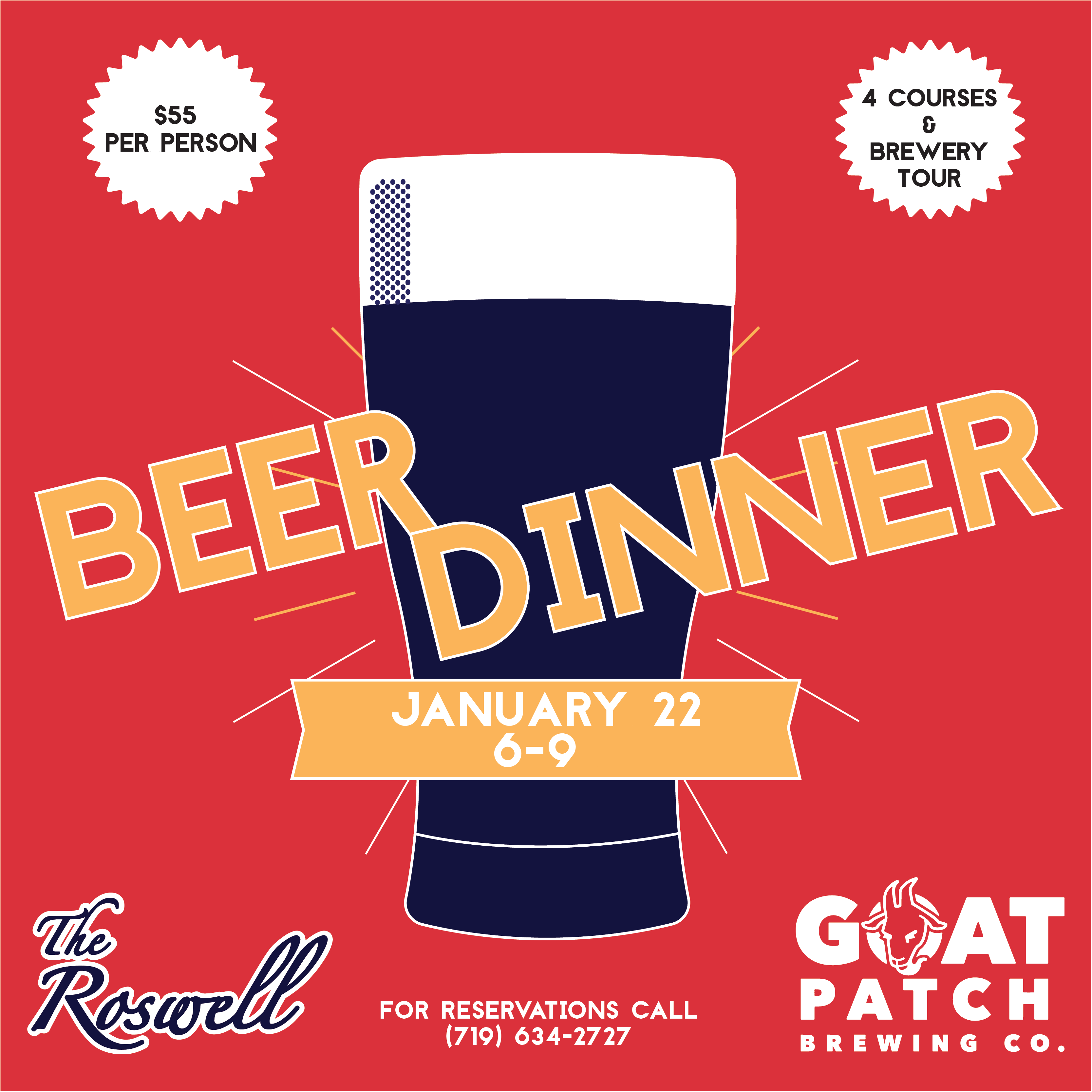 Beer Dinner with The Roswell